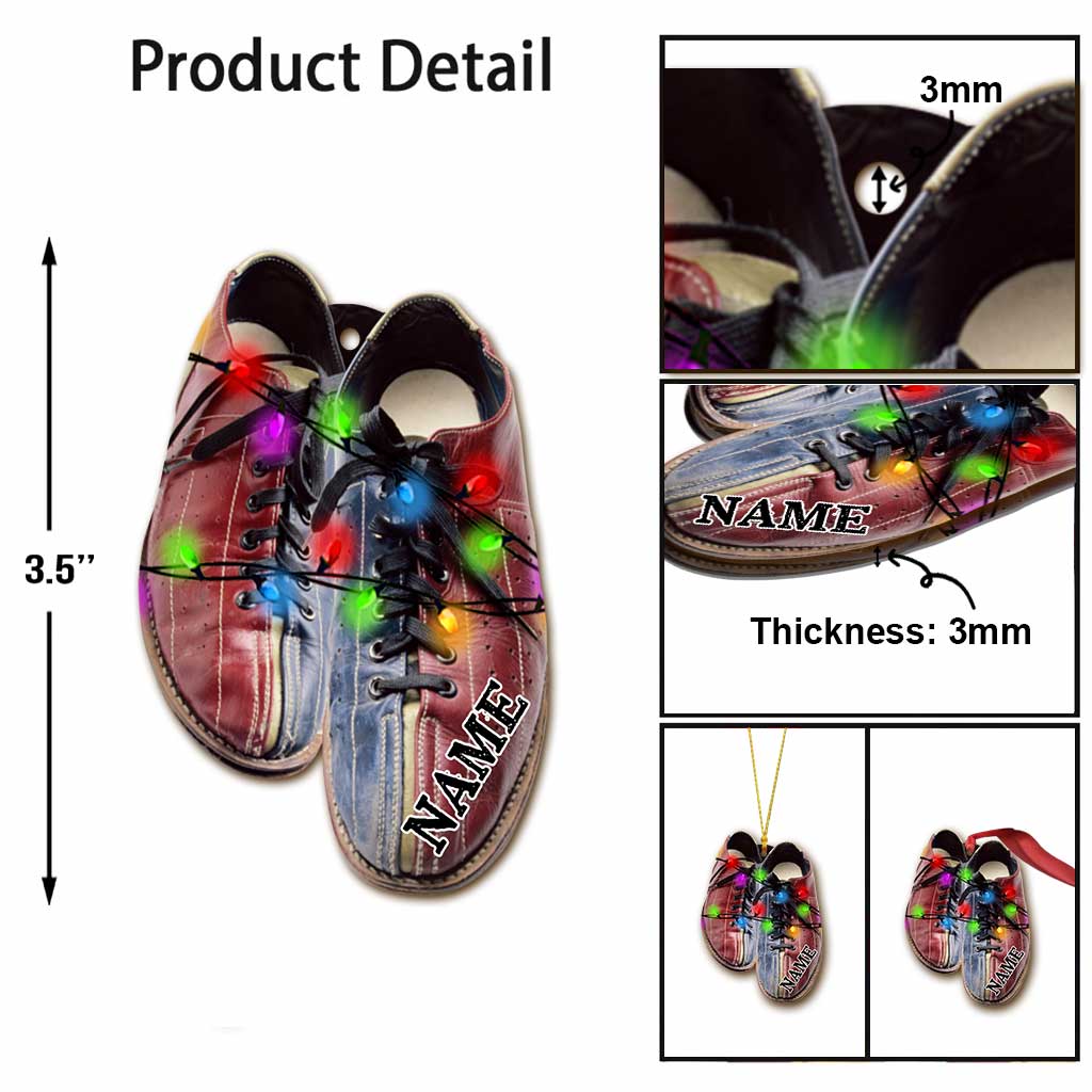 Collection d'articles de bowling - Ornement de bowling de Noël personnalisé (Impression recto verso)