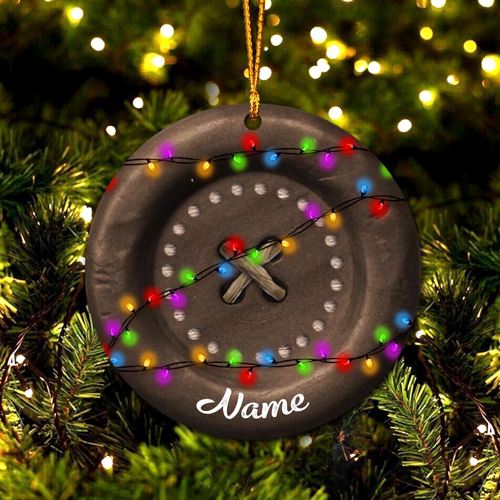 Sewing Items Collection - Personalized Christmas Sewing Ornament (Printed On Both Sides)