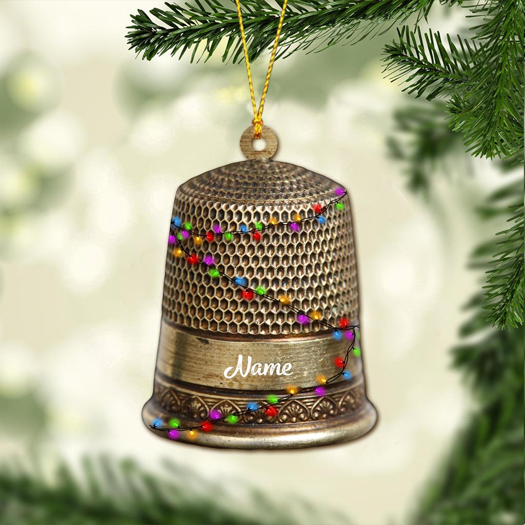 Collection d'articles de couture - Ornement de Noël personnalisé (Impression recto verso)