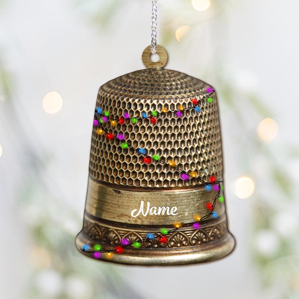 Collection d'articles de couture - Ornement de Noël personnalisé (Impression recto verso)