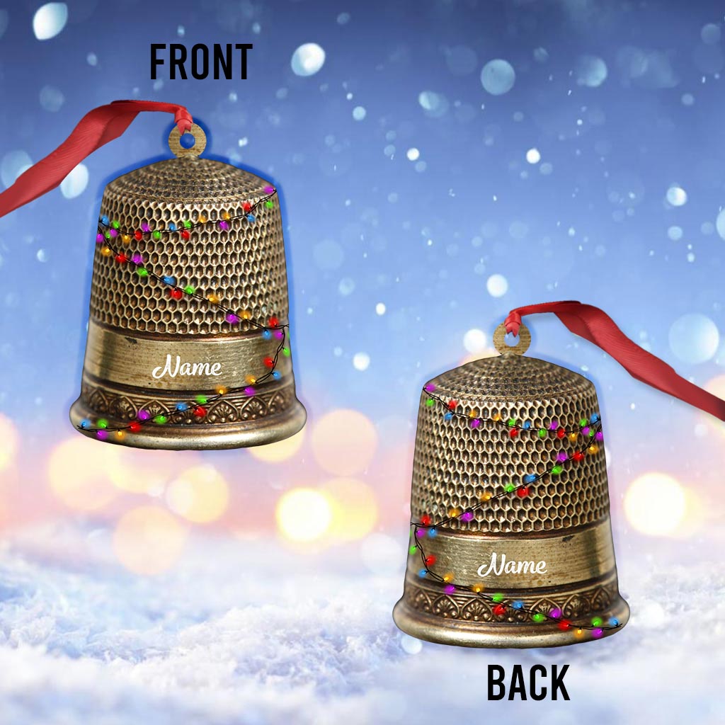 Collection d'articles de couture - Ornement de Noël personnalisé (Impression recto verso)