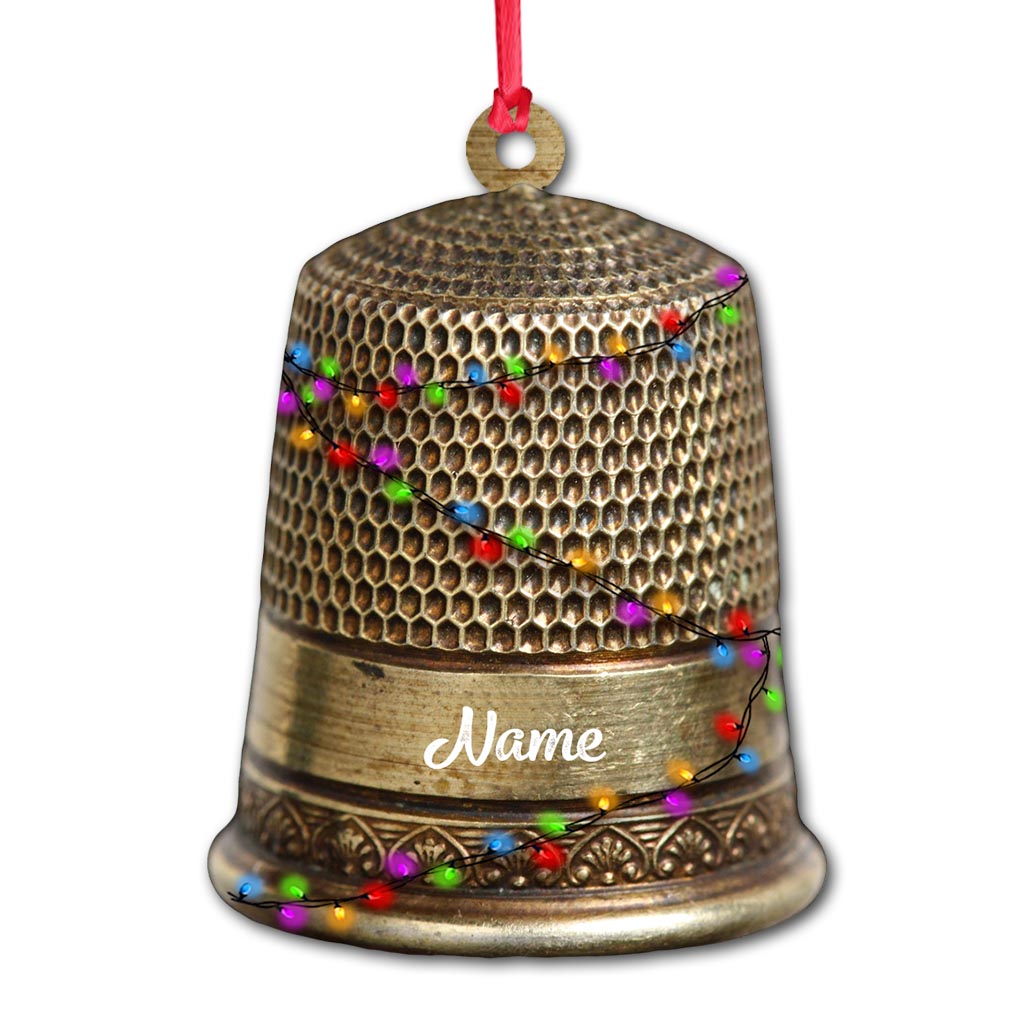 Collection d'articles de couture - Ornement de Noël personnalisé (Impression recto verso)