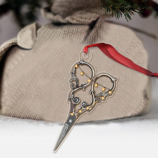 Collection d'articles de couture - Ornement de Noël transparent personnalisé