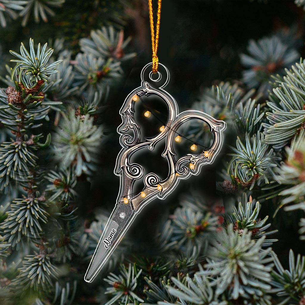 Collection d'articles de couture - Ornement de Noël transparent personnalisé