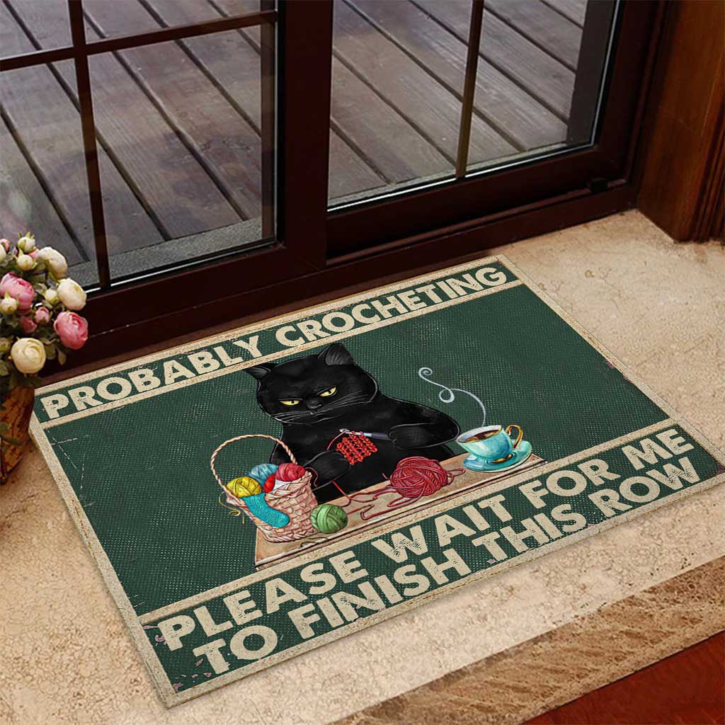 Probablement du crochet - Paillasson au crochet