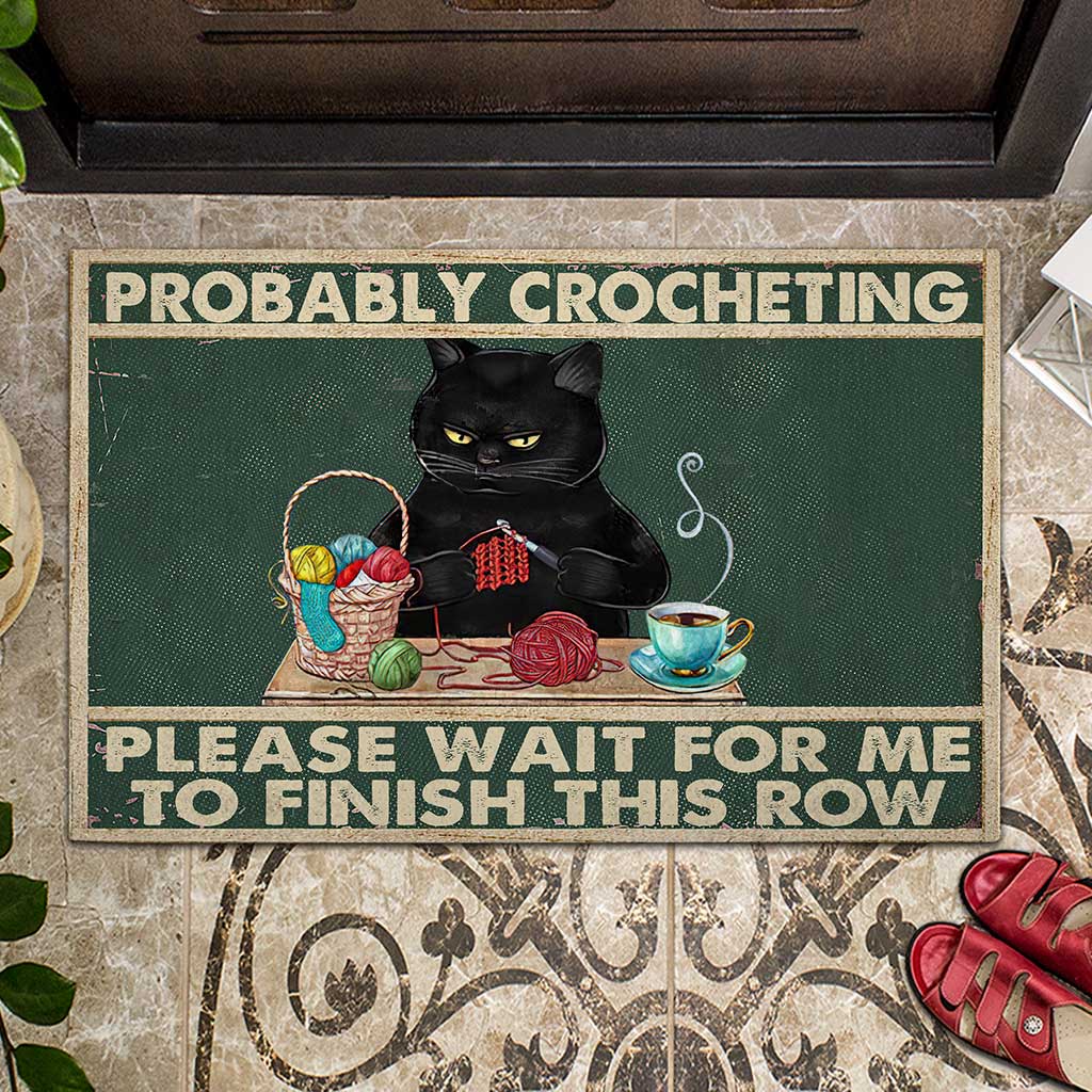Probablement du crochet - Paillasson au crochet