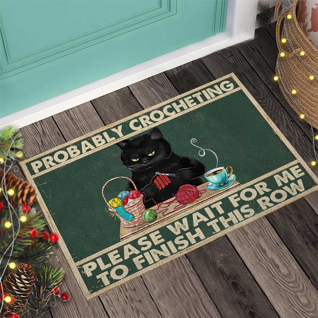 Probablement du crochet - Paillasson au crochet