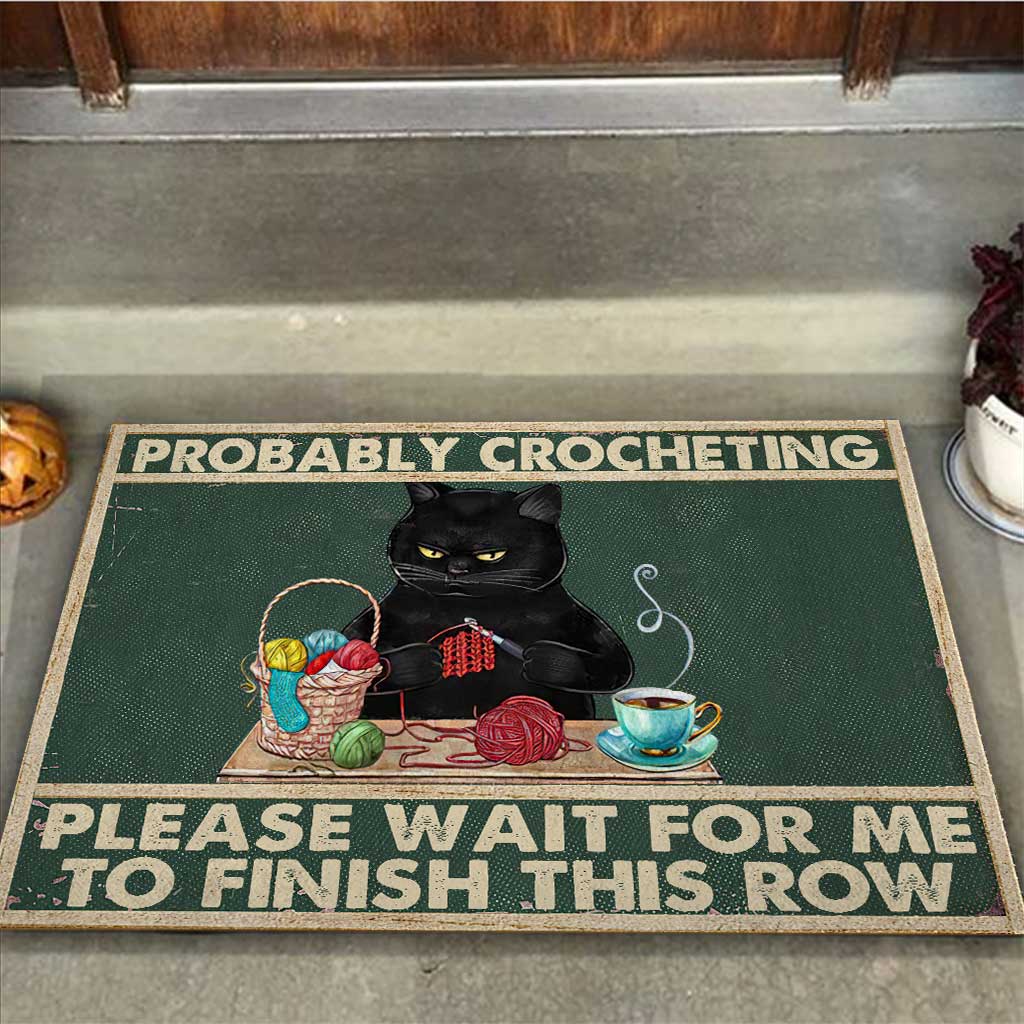 Probablement du crochet - Paillasson au crochet