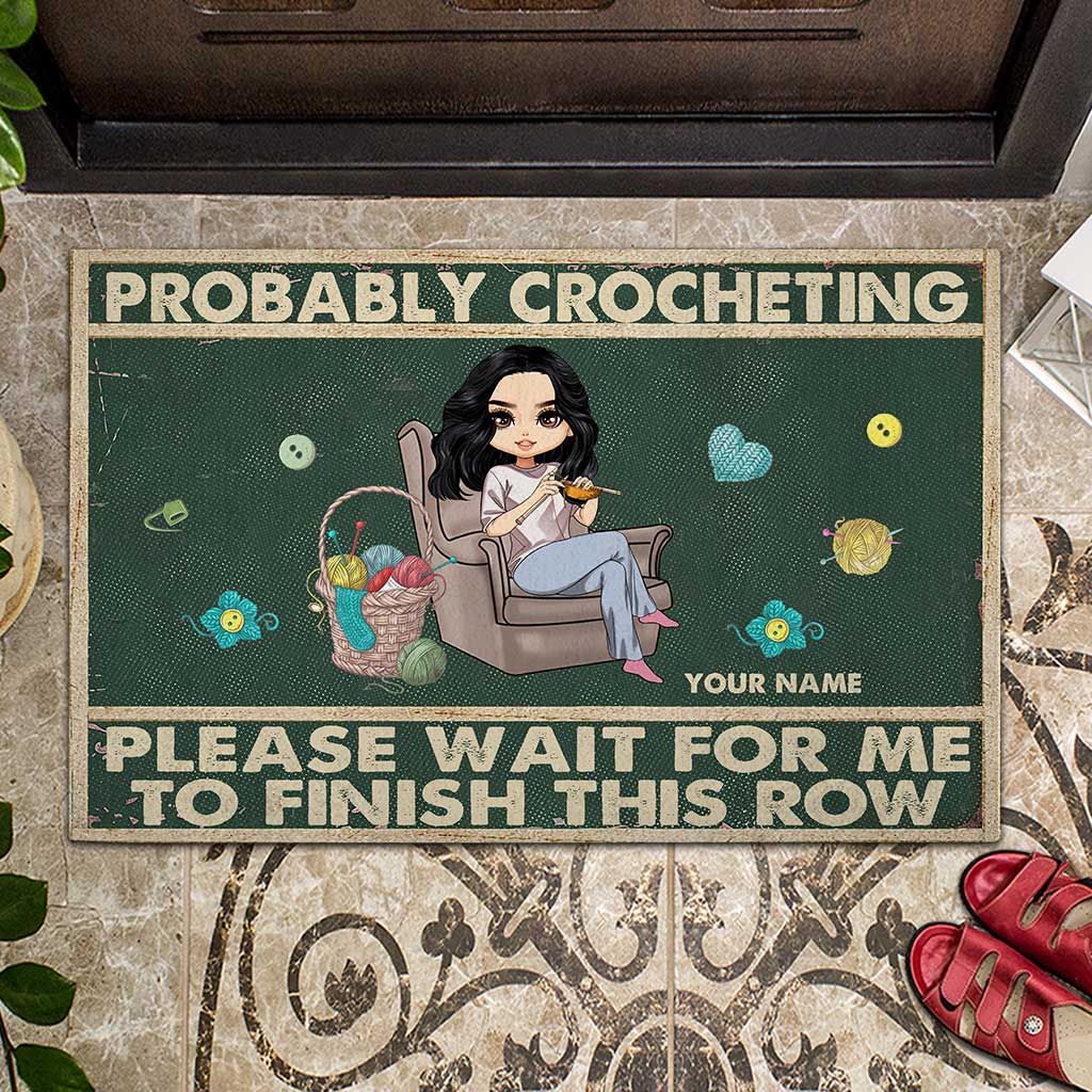 Probablement du crochet - Paillasson personnalisé au crochet