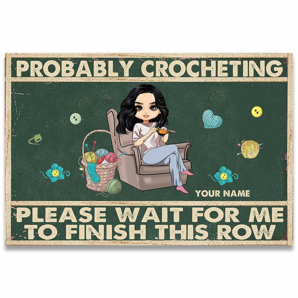 Probablement du crochet - Paillasson personnalisé au crochet