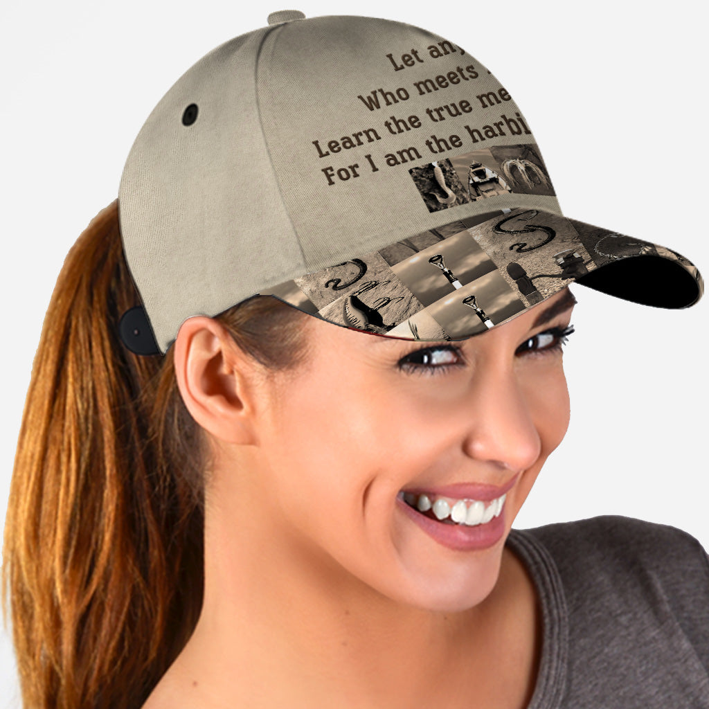 Let Any Fish Who Meets My Gaze Vintage Fishing Alphabet - Personalized Fishing Classic Cap