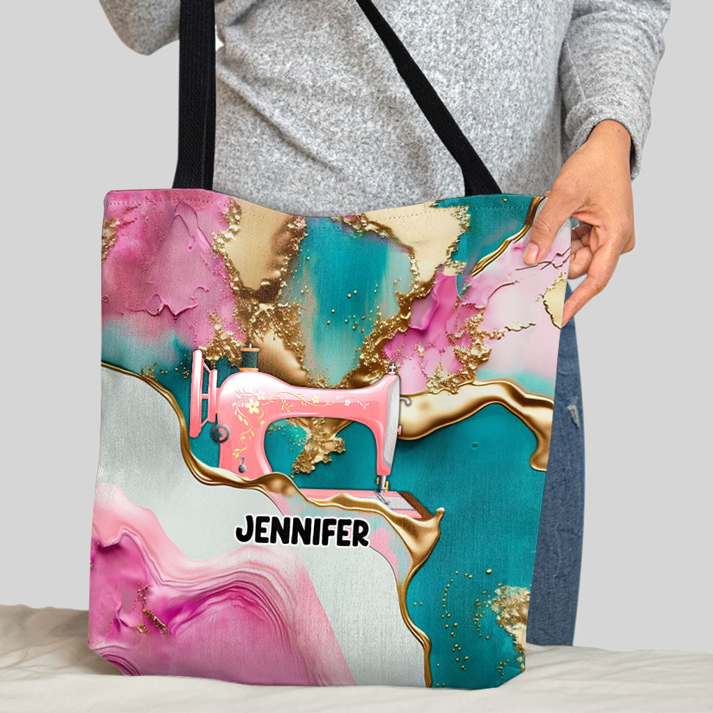 J'adore coudre - Sac fourre-tout de couture personnalisé