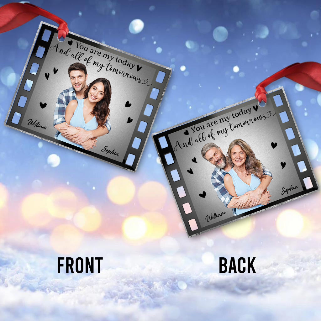 Tu es mon aujourd'hui et tous mes demains - Ornement personnalisé pour couple