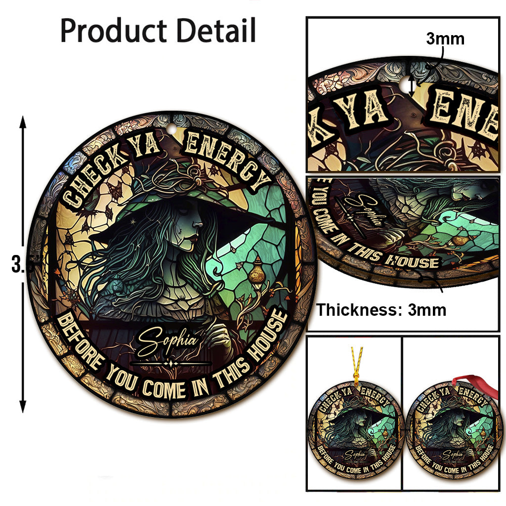 Check Ya Energy - Ornement de sorcière personnalisé