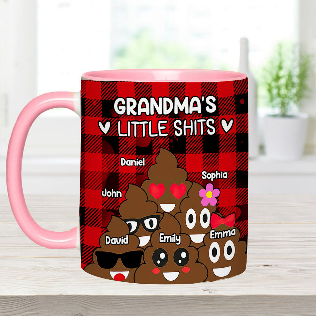 Les petits chéris de grand-mère/grand-père/papa/maman - Mug personnalisé