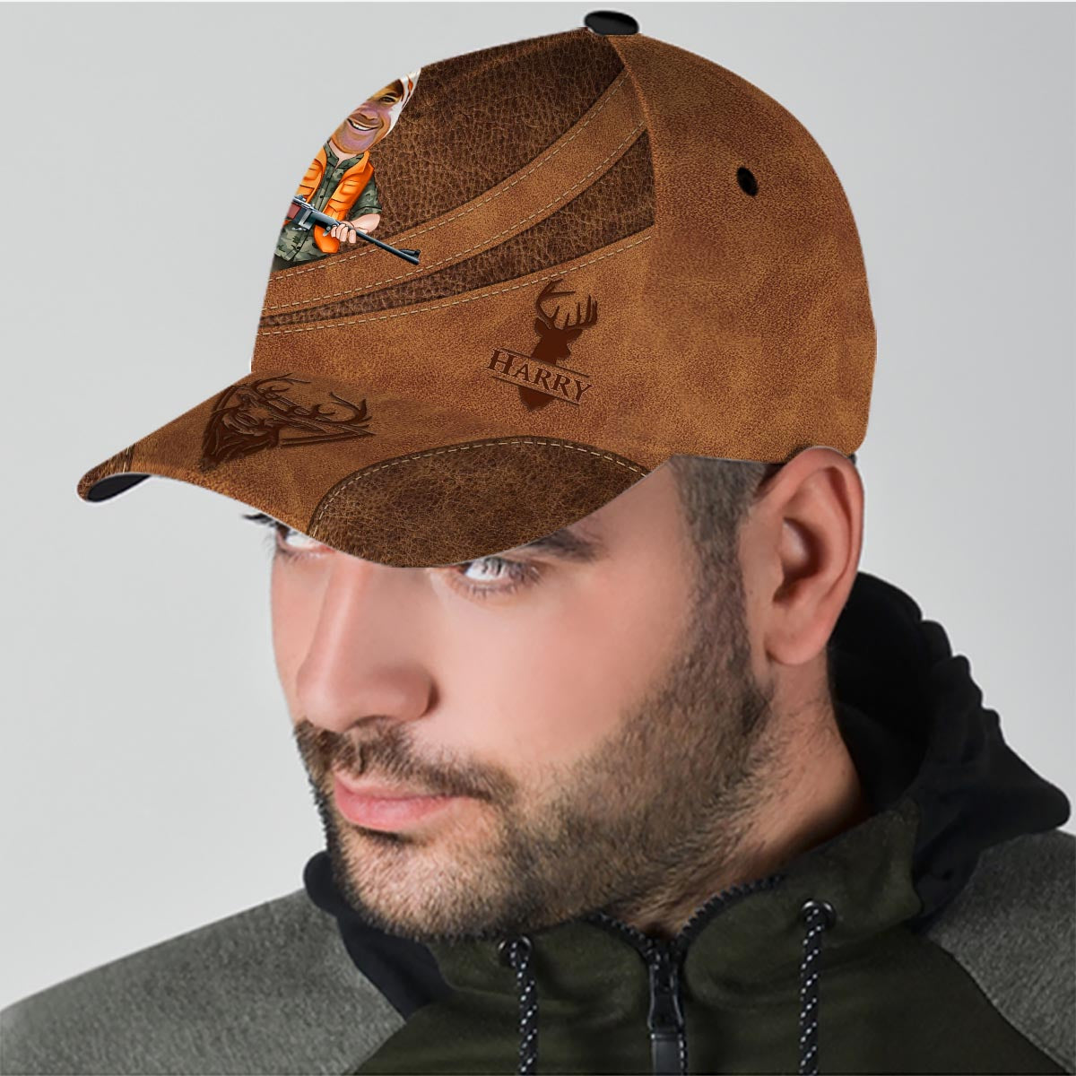 Photo Inserted Funny Hunting - Personalized Hunting Classic Cap