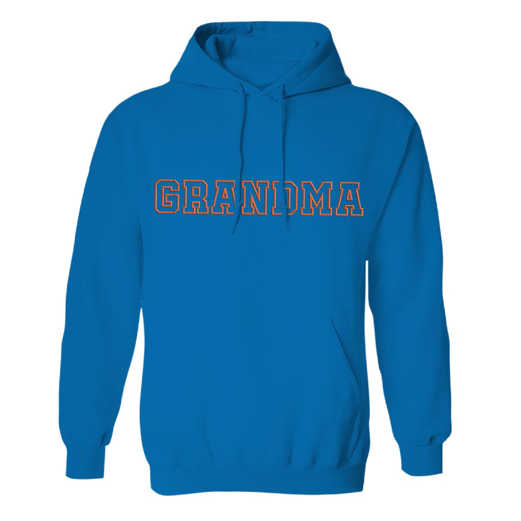 Custom Name - Personalized Grandma Embroidered Hoodie