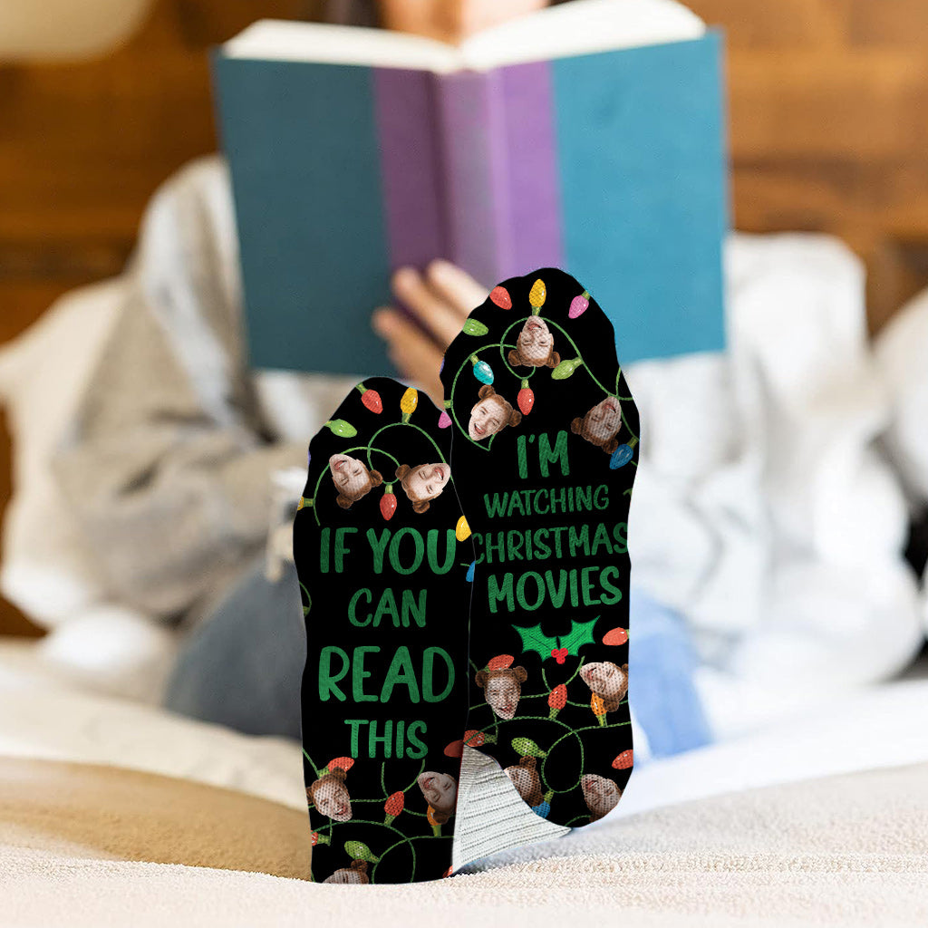 Si vous pouvez lire ceci - Chaussettes de Noël personnalisées