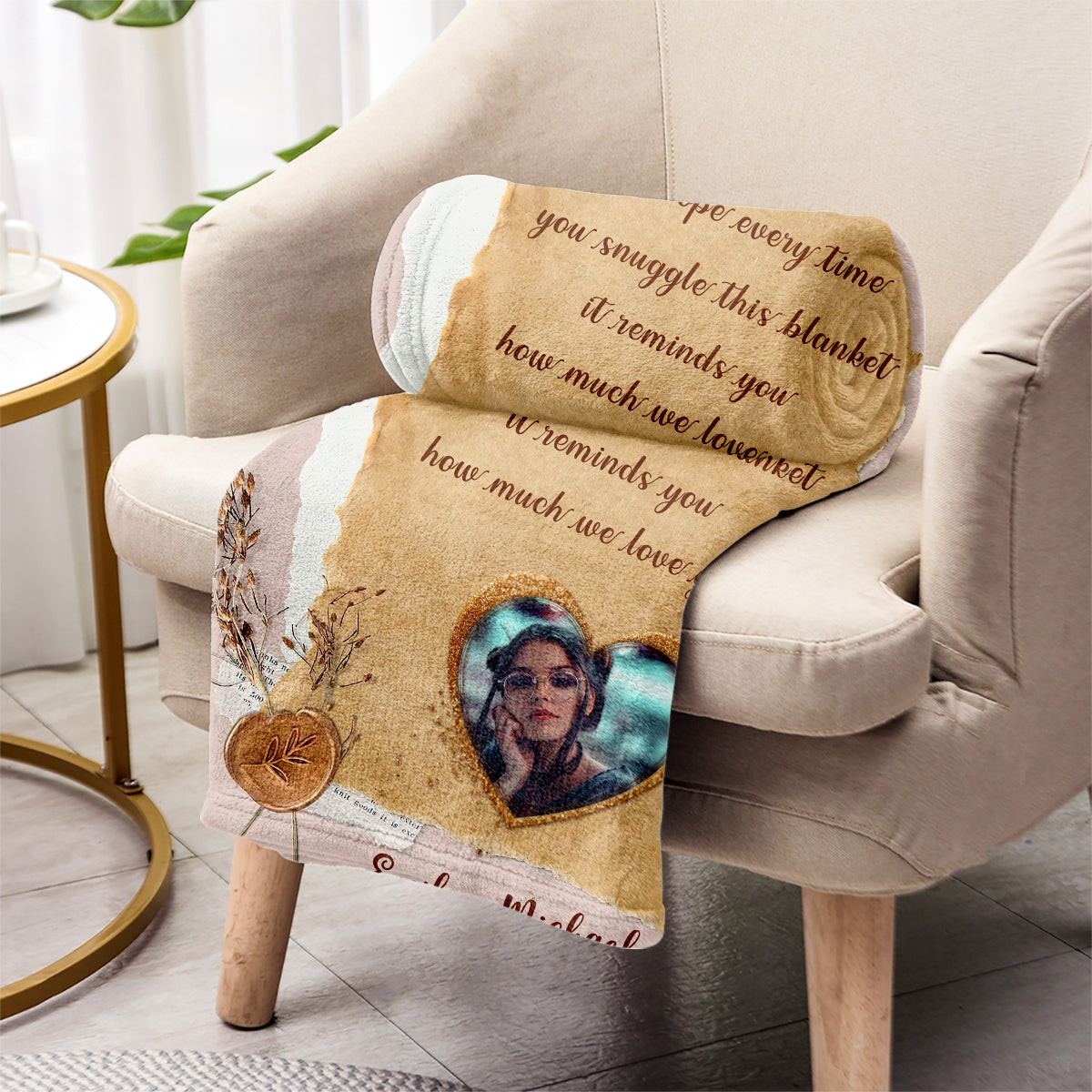 Couverture personnalisée « Grand-mère Maman » - Cadeau pour grand-mère, maman, papa, grand-père, tante, oncle, sœur, frère, mari, femme, ami(e)