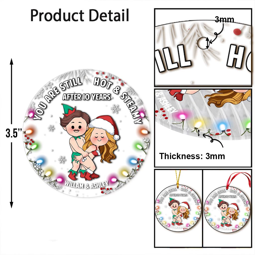 Vous êtes toujours aussi séduisants - Ornement transparent personnalisé pour couple