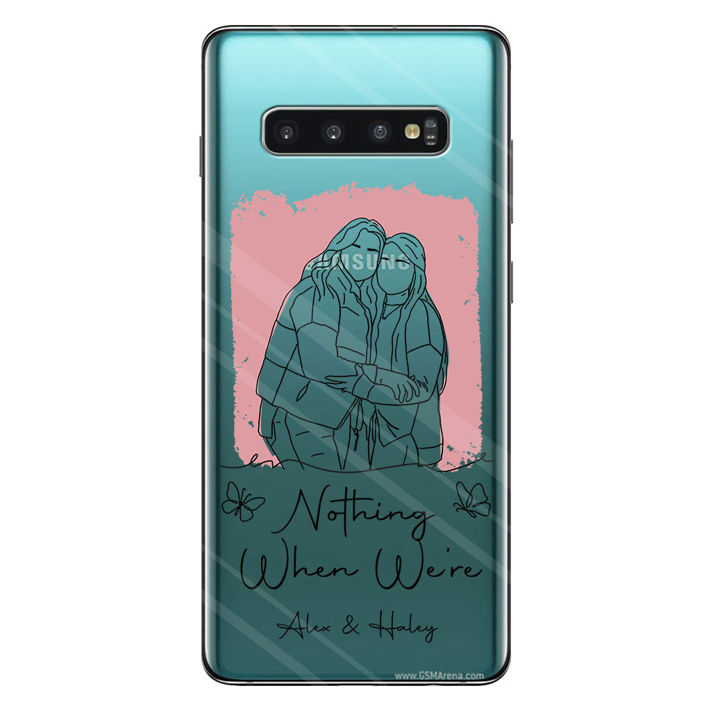 Nothing Makes Sense When We're Apart - Personalized Bestie Clear Phone Case