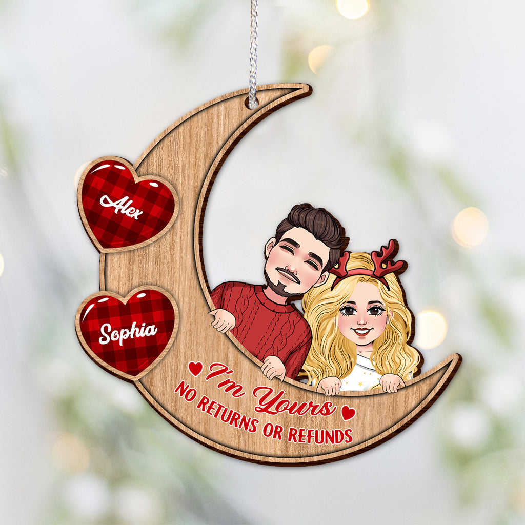 Je suis à toi - Ornement personnalisé pour couple