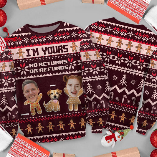 I'm Yours - Personalized Couple Ugly Sweater