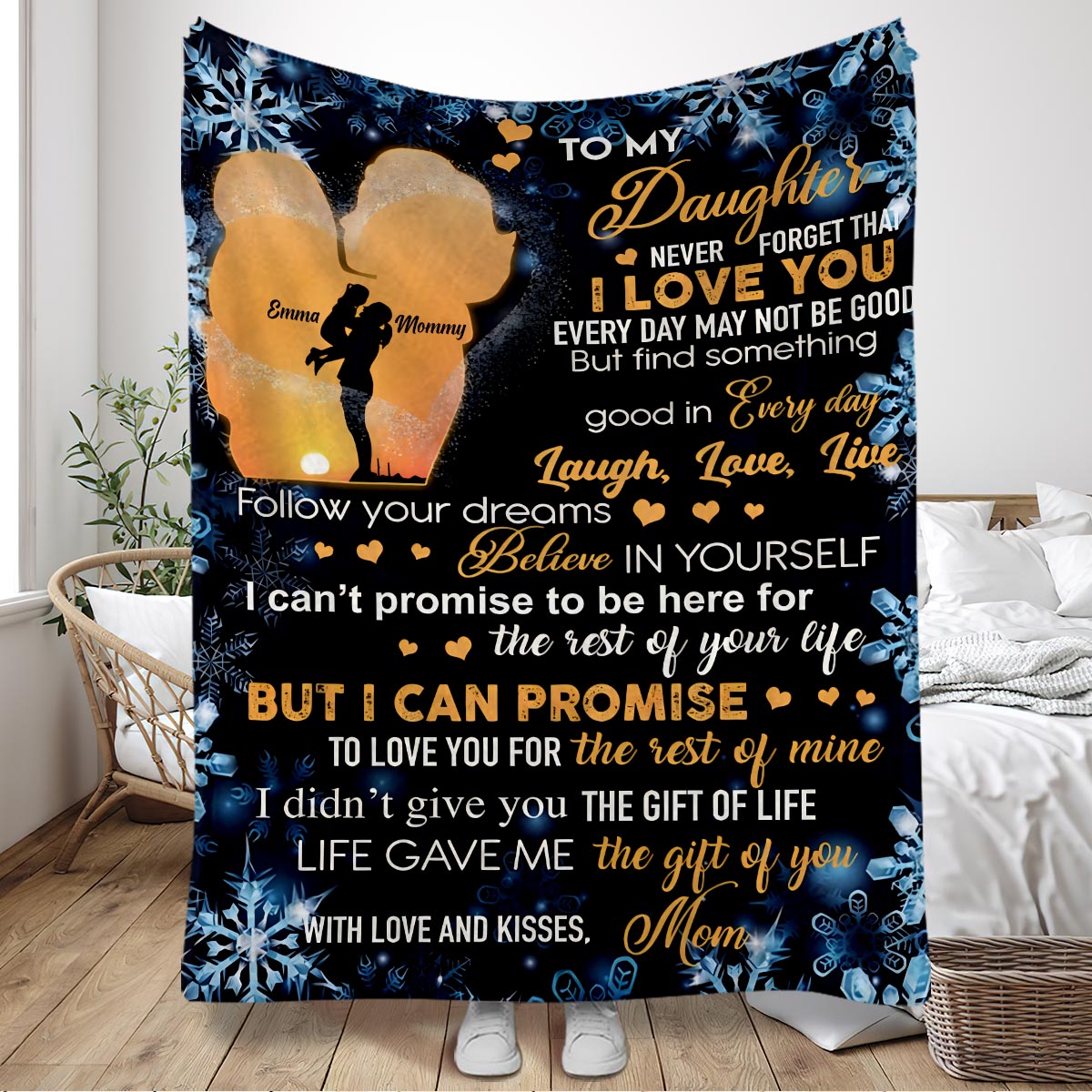 À ma fille - Couverture personnalisée pour fille