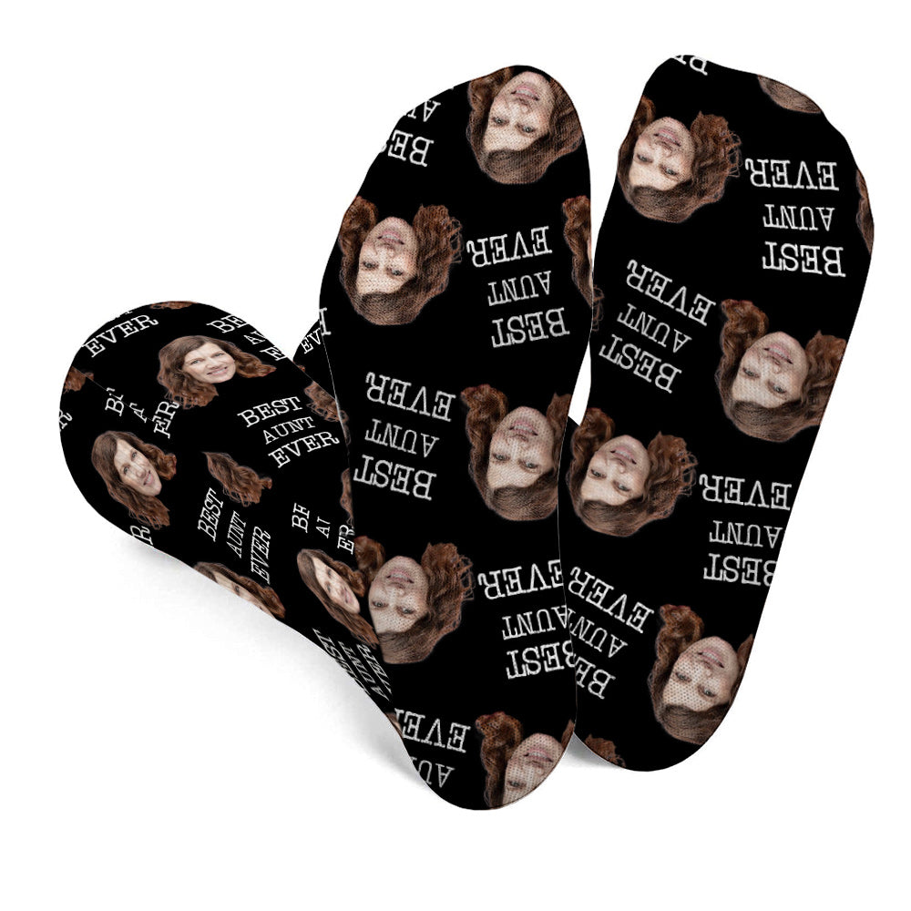 Custom Face - Personalized Aunt Socks