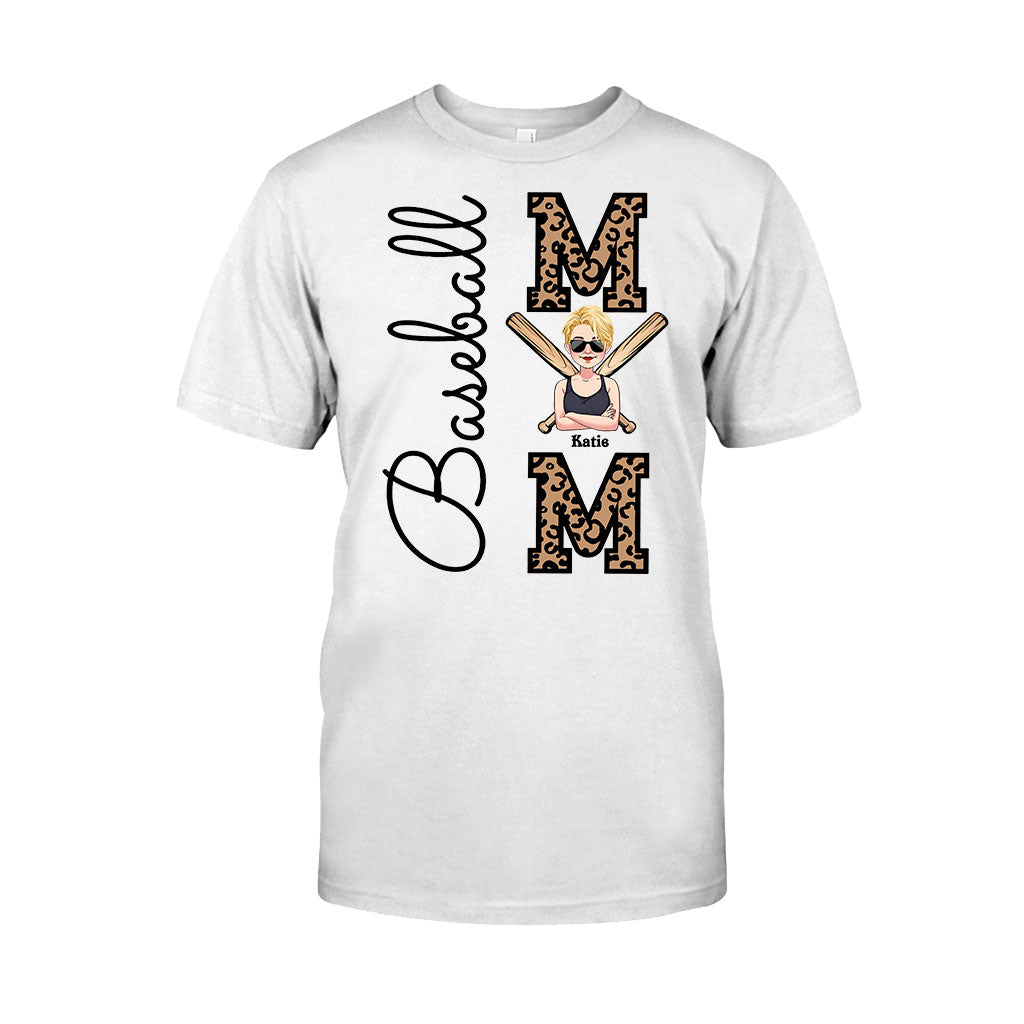 Maman de joueur de baseball - T-shirt et sweat à capuche personnalisés sur le thème du baseball