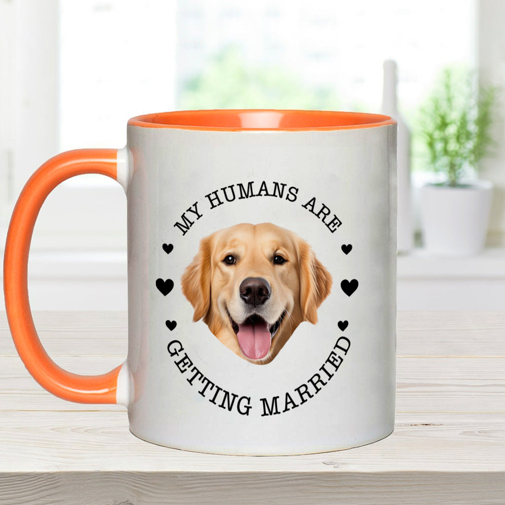 Mes humains se marient (chien/chat) - Mug personnalisé - Cadeau de mariage pour amoureux des chiens et des chats