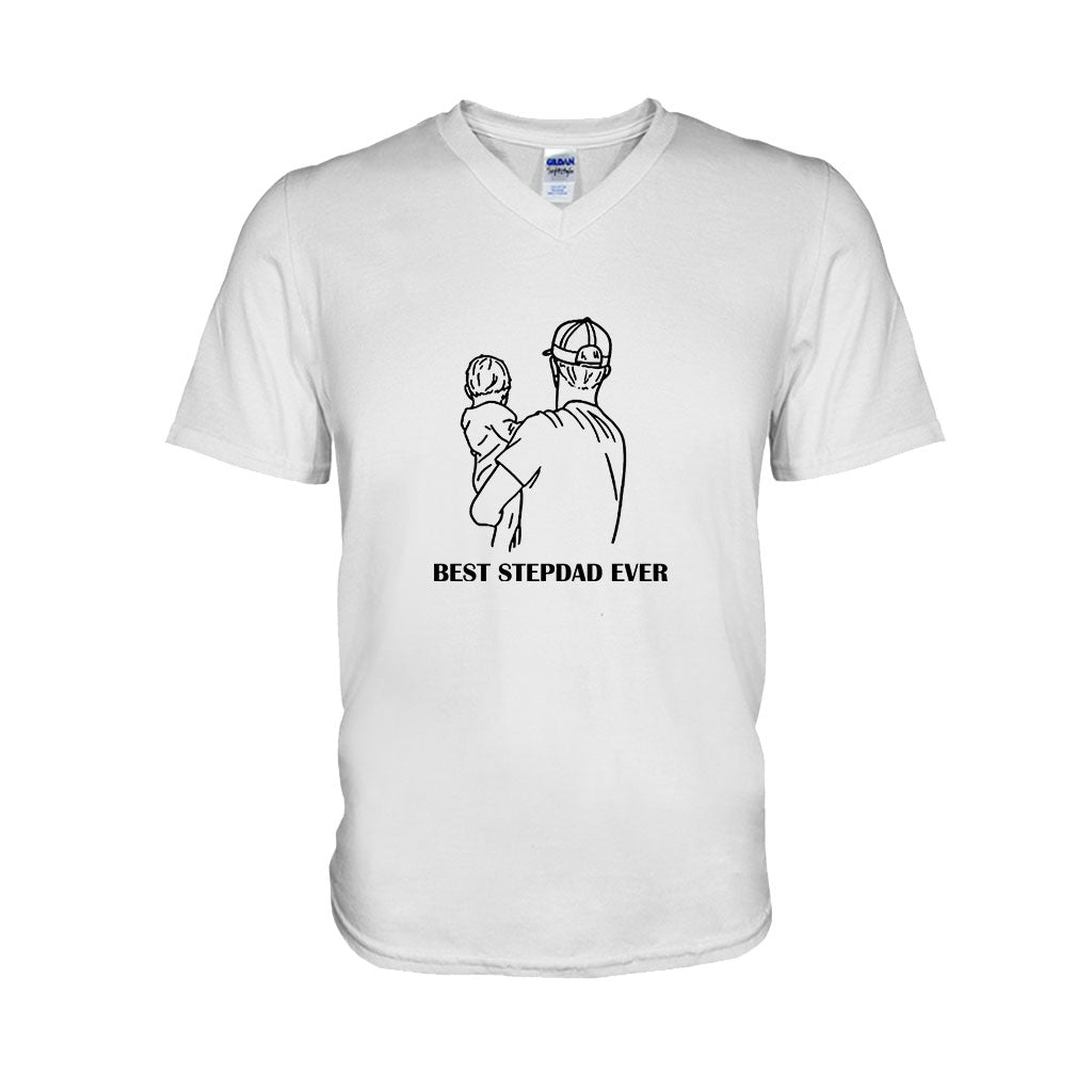 Meilleur beau-père du monde - Cadeau pour beau-père - T-shirt et sweat à capuche personnalisés