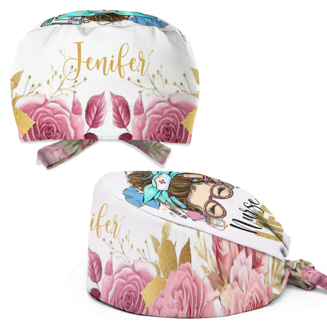 Vie d'infirmière - Bonnet de bloc opératoire personnalisé