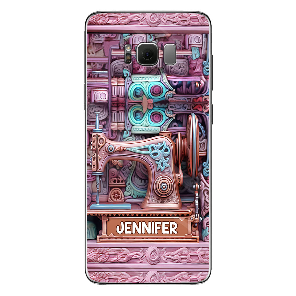 Passionnée de couture - Étui de téléphone personnalisé sur le thème de la couture