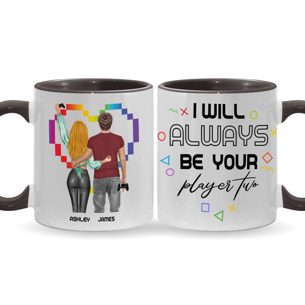 Je serai toujours ton joueur 2 - Mug personnalisé pour jeux vidéo