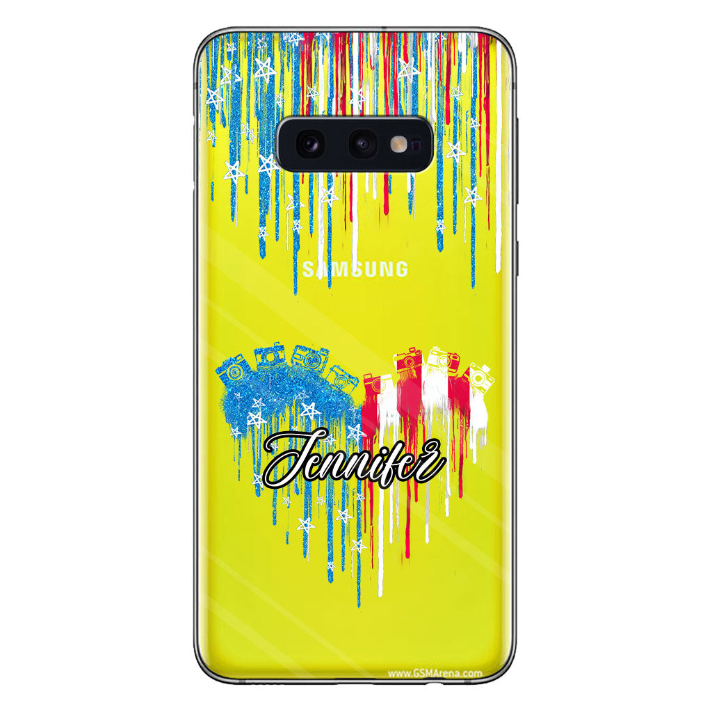 Passion pour la photographie - Coque de téléphone transparente personnalisée avec photo