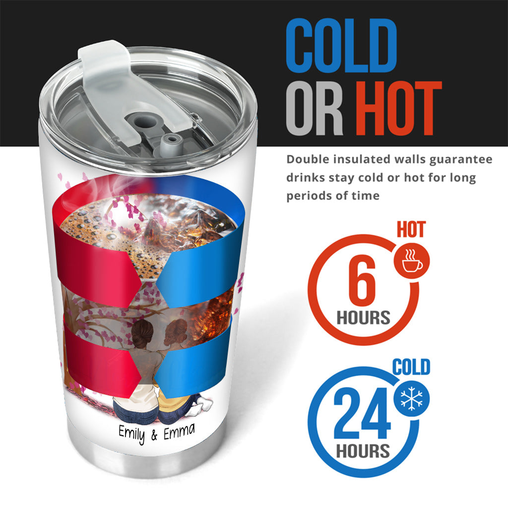 Je traverserais le feu pour toi - Gobelet isotherme personnalisé pour ma sœur