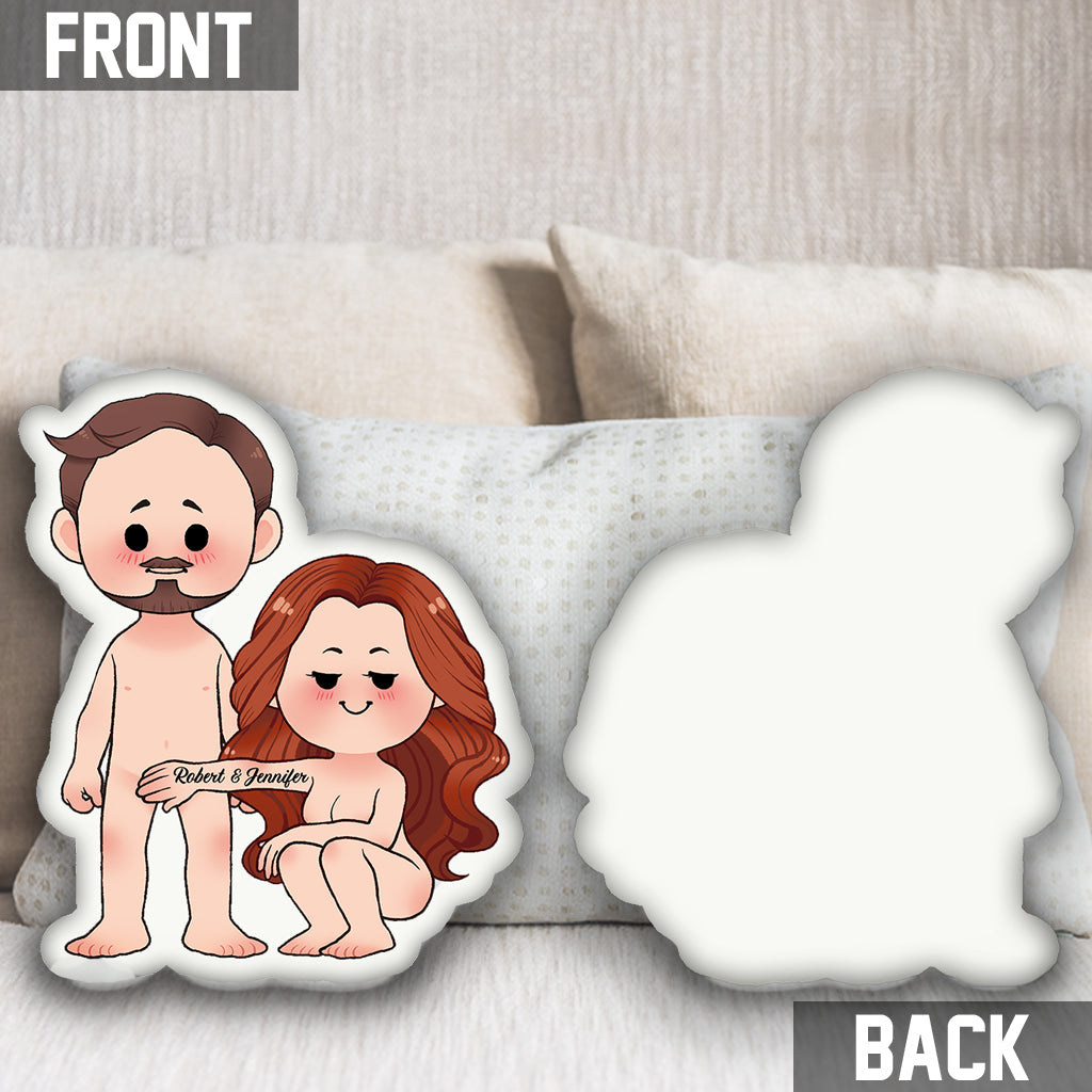 Je t'aime jusqu'à la lune et retour - Coussin personnalisé pour couple