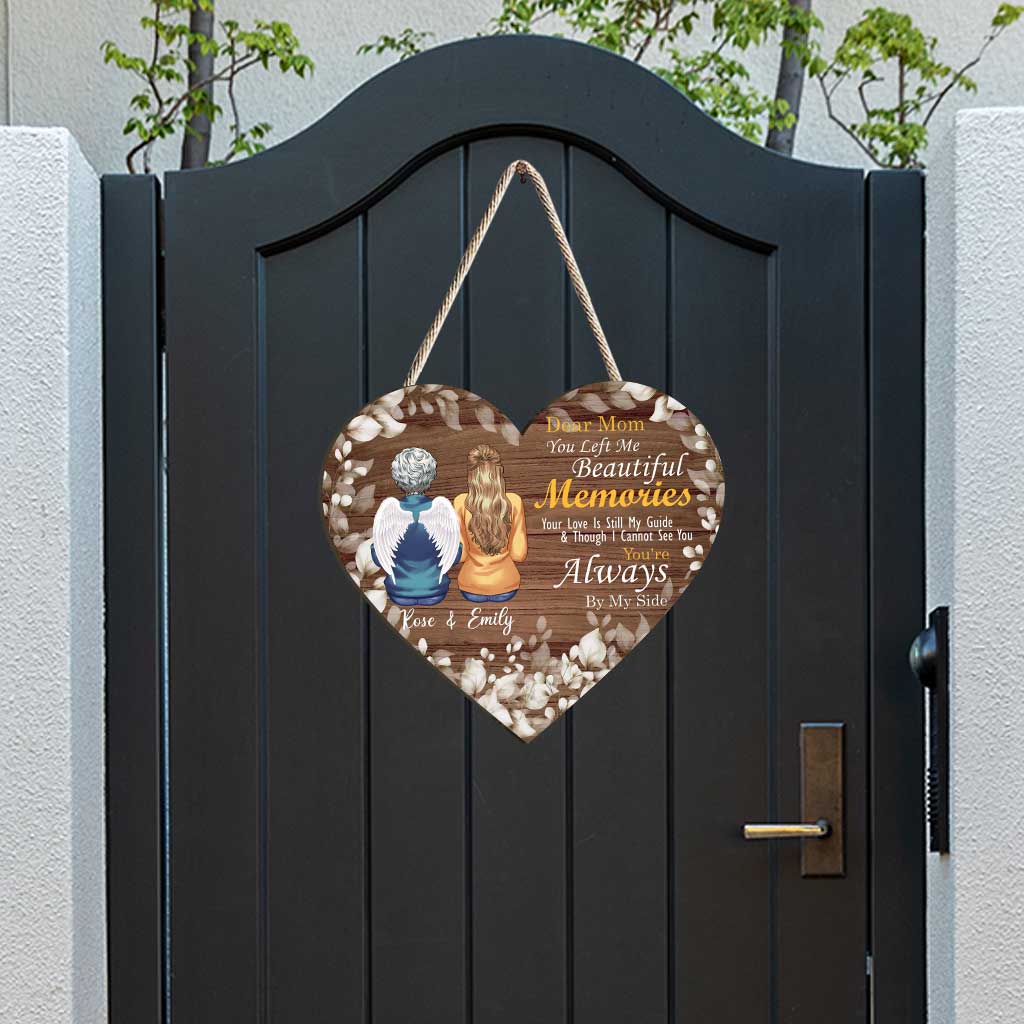 Tu m'as laissé de merveilleux souvenirs - Panneau commémoratif personnalisé en bois pour la fête des mères