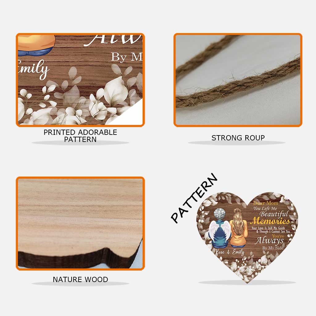 Tu m'as laissé de merveilleux souvenirs - Panneau commémoratif personnalisé en bois pour la fête des mères