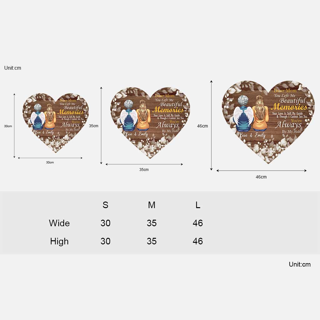 Tu m'as laissé de merveilleux souvenirs - Panneau commémoratif personnalisé en bois pour la fête des mères