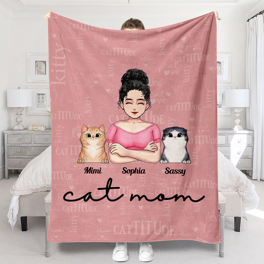 Maman Chat - Couverture pour chat personnalisée pour la fête des mères