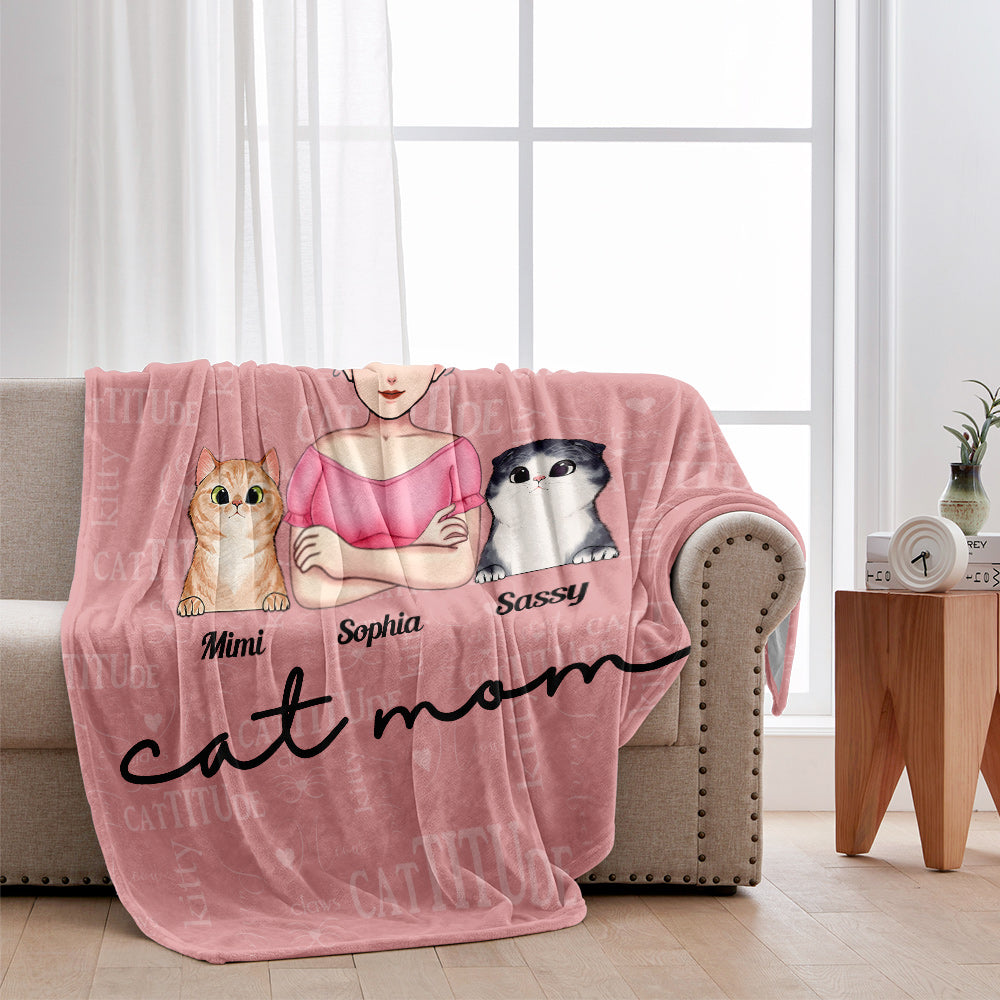 Maman Chat - Couverture pour chat personnalisée pour la fête des mères