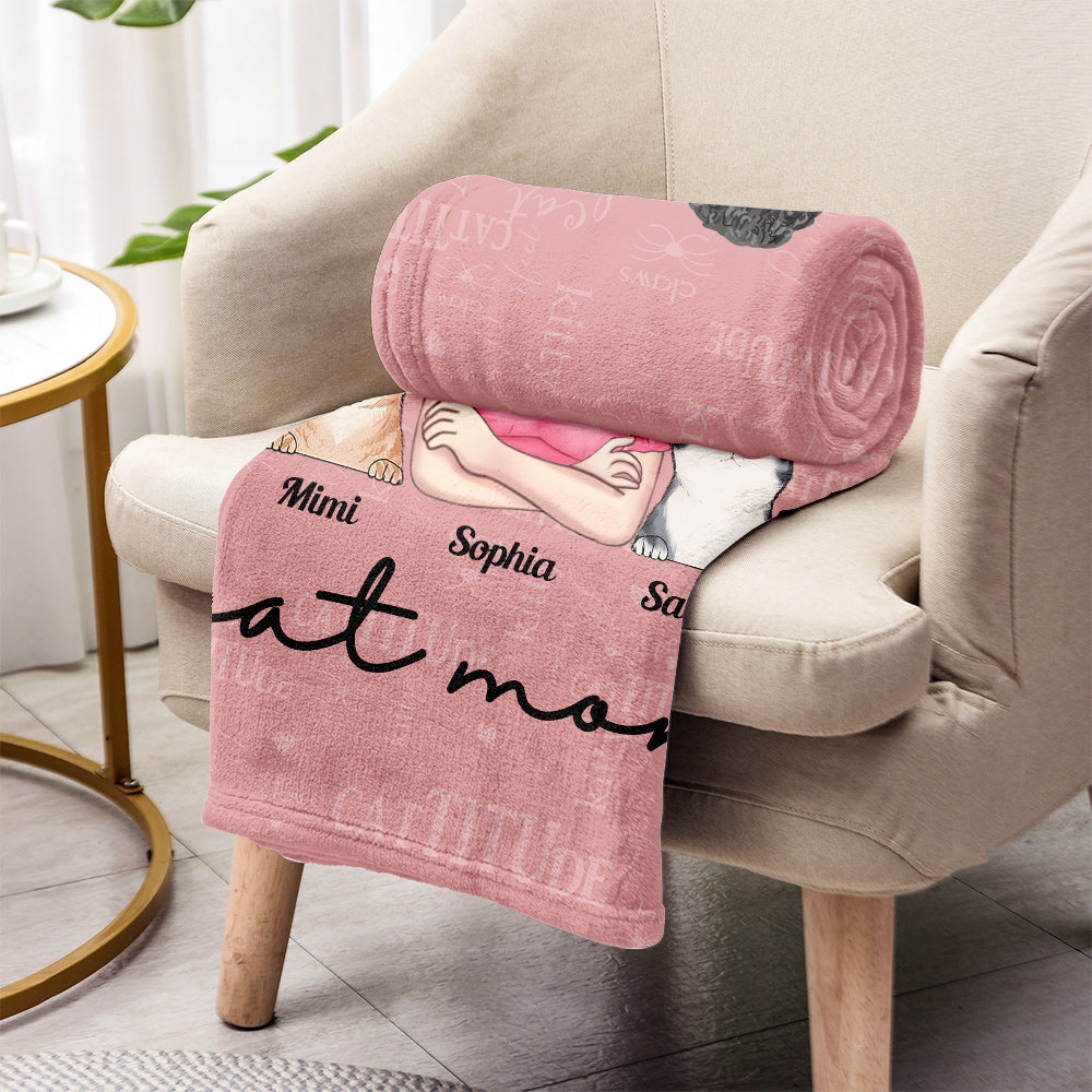Maman Chat - Couverture pour chat personnalisée pour la fête des mères