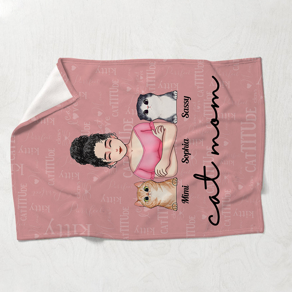 Maman Chat - Couverture pour chat personnalisée pour la fête des mères