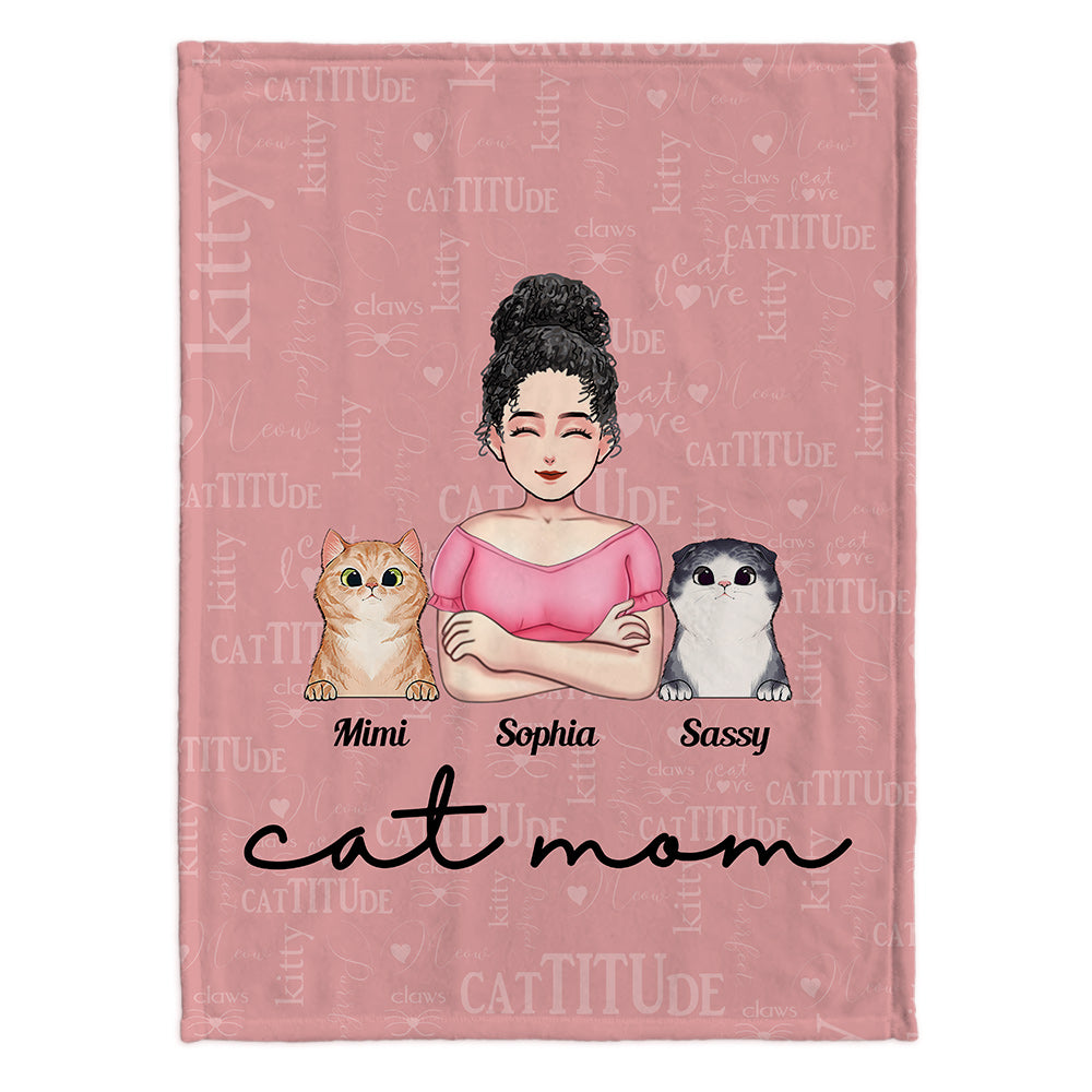 Maman Chat - Couverture pour chat personnalisée pour la fête des mères