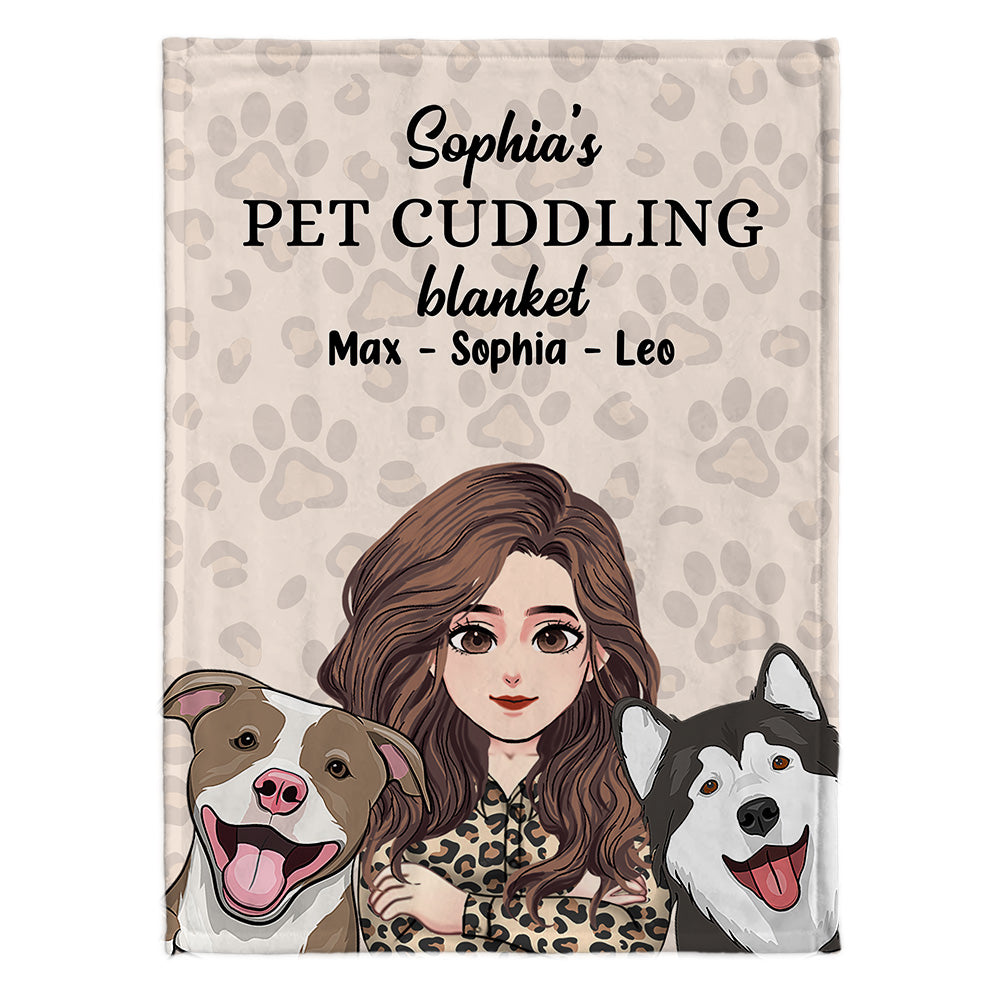 Pet Cuddling blanket - Cat gift for cat lover - Personalized Blanket