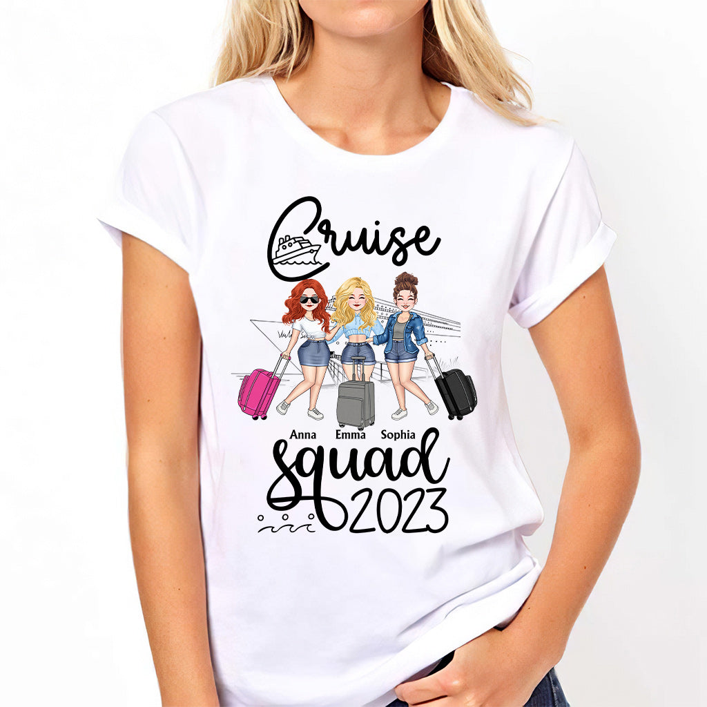 Équipe Croisière - Cadeau croisière pour amie, maman, sœur, fille - T-shirt et sweat à capuche personnalisés