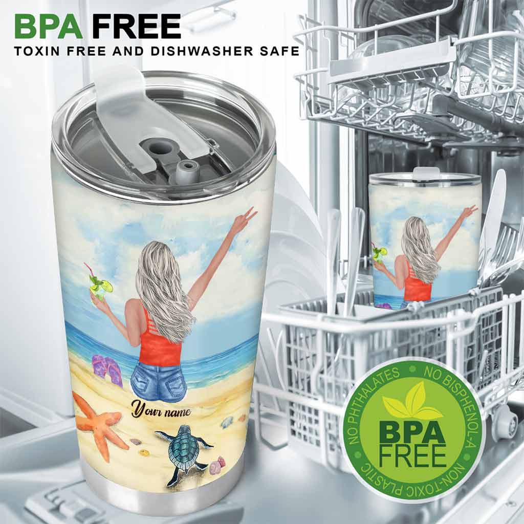 La plage, mon havre de paix - Gobelet personnalisé pour les amoureux de la mer