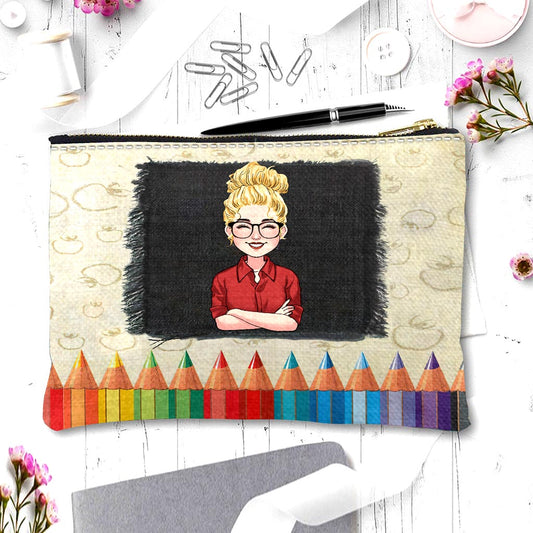 Trousse personnalisée pour enseignant·e - Pochette personnalisée pour enseignant·e